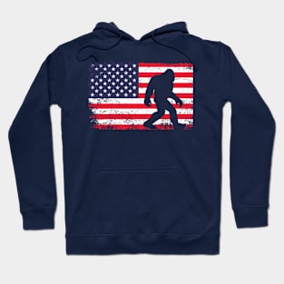 Bigfoot American Flag Hoodie